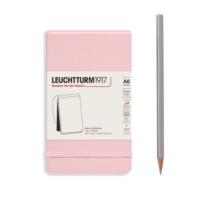 Imagem 0 de Bloco Reporter A6 liso com capa dura Powder
