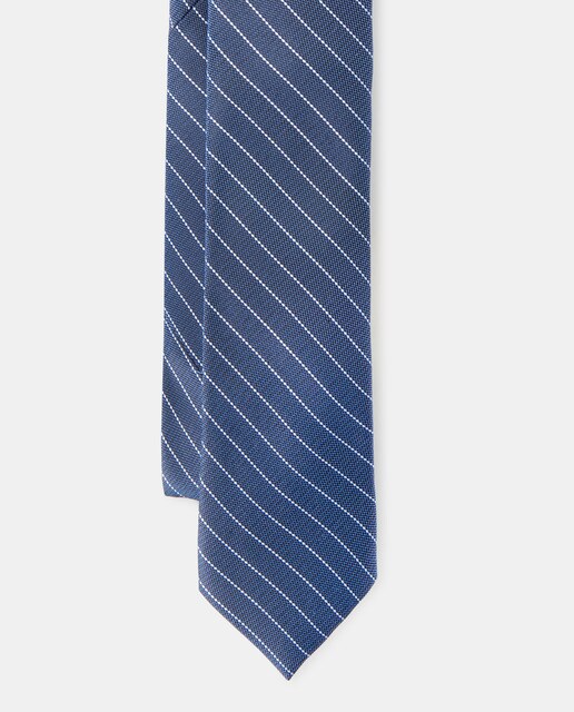 Corbata de hombre azul de rayas · Michael Kors · El Corte Inglés