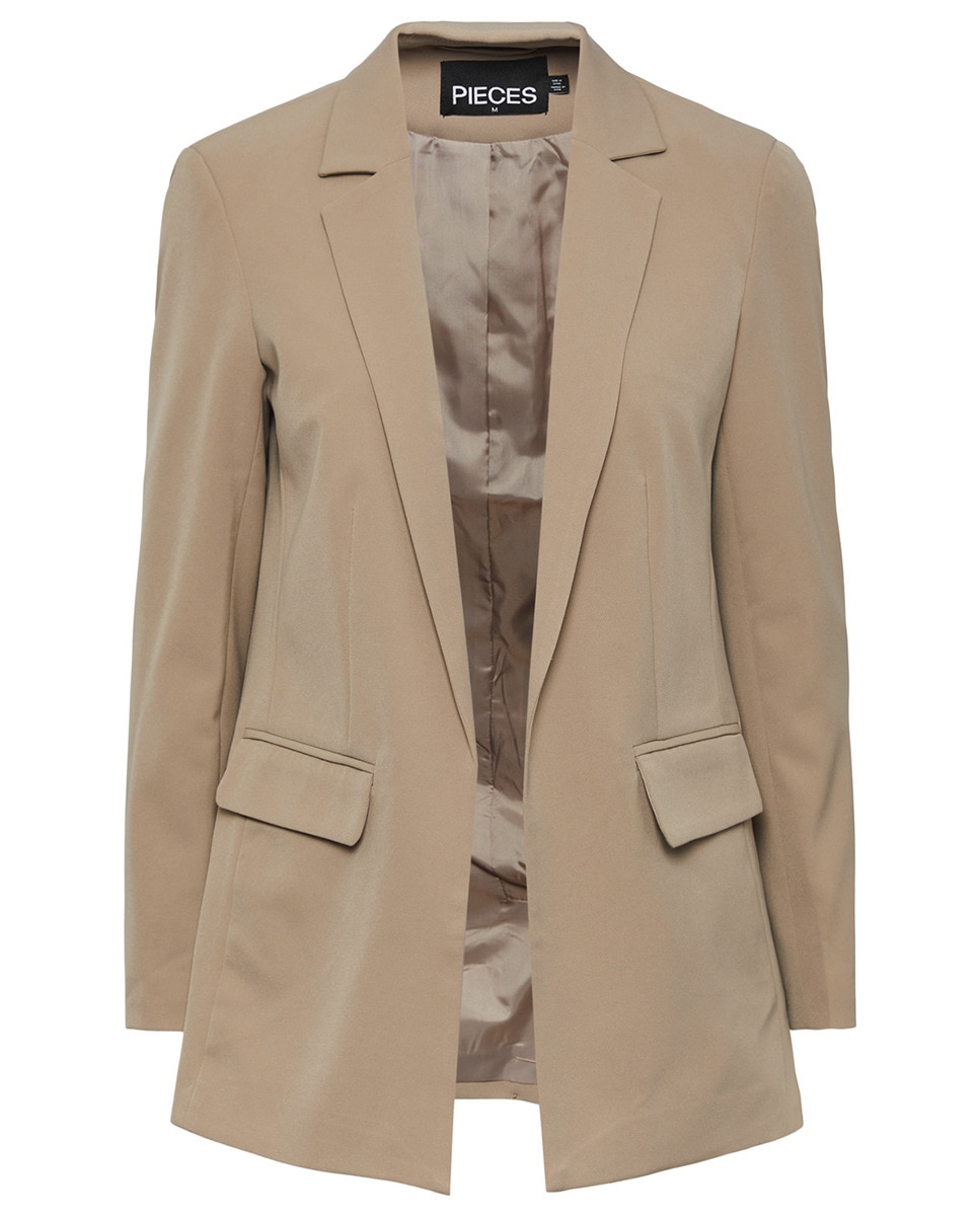 Blazer com lapelas e bolsos Caramelo-4