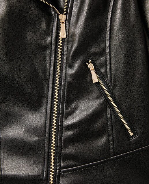 Cazadora biker de mujer solapas · Woman El Corte Inglés · El Corte Inglés