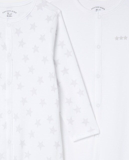 Pack pijamas de bebé niño con estrellas · Cotton Juice · El Corte Inglés