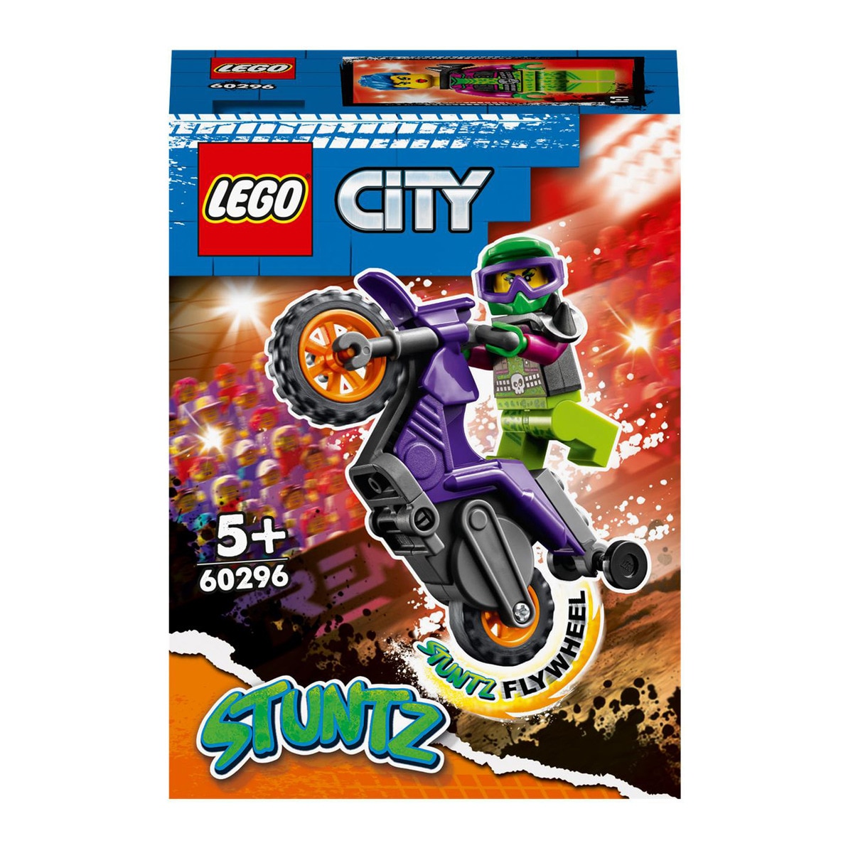 Lego - Juguete De Construcción Moto Acrobática: Rampante Con Mini Figura De Raze City Stuntz