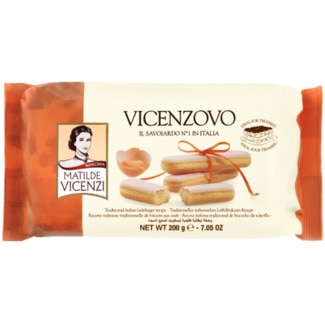 Bolos Ladyfinger Vicenzovo de Itália embalagem 200 g - Matilde Vicenzi