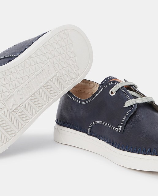 Zapatillas de hombre en piel de color azul marino con cordones · Pikolinos  · El Corte Inglés