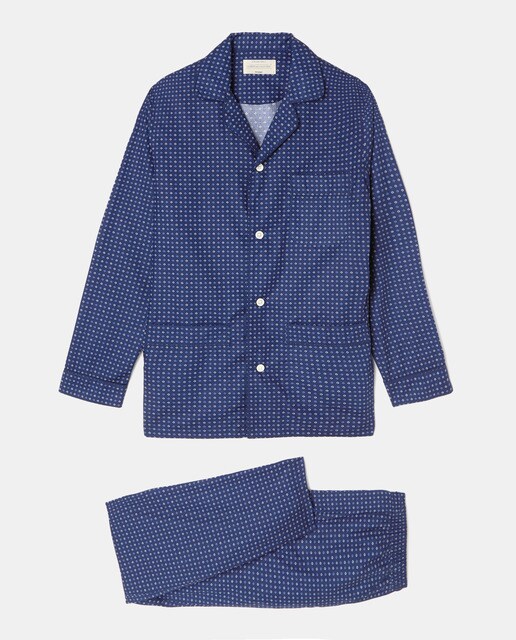 Pijama largo de hombre de tela Non Iron azul · Emidio Tucci · El Corte  Inglés