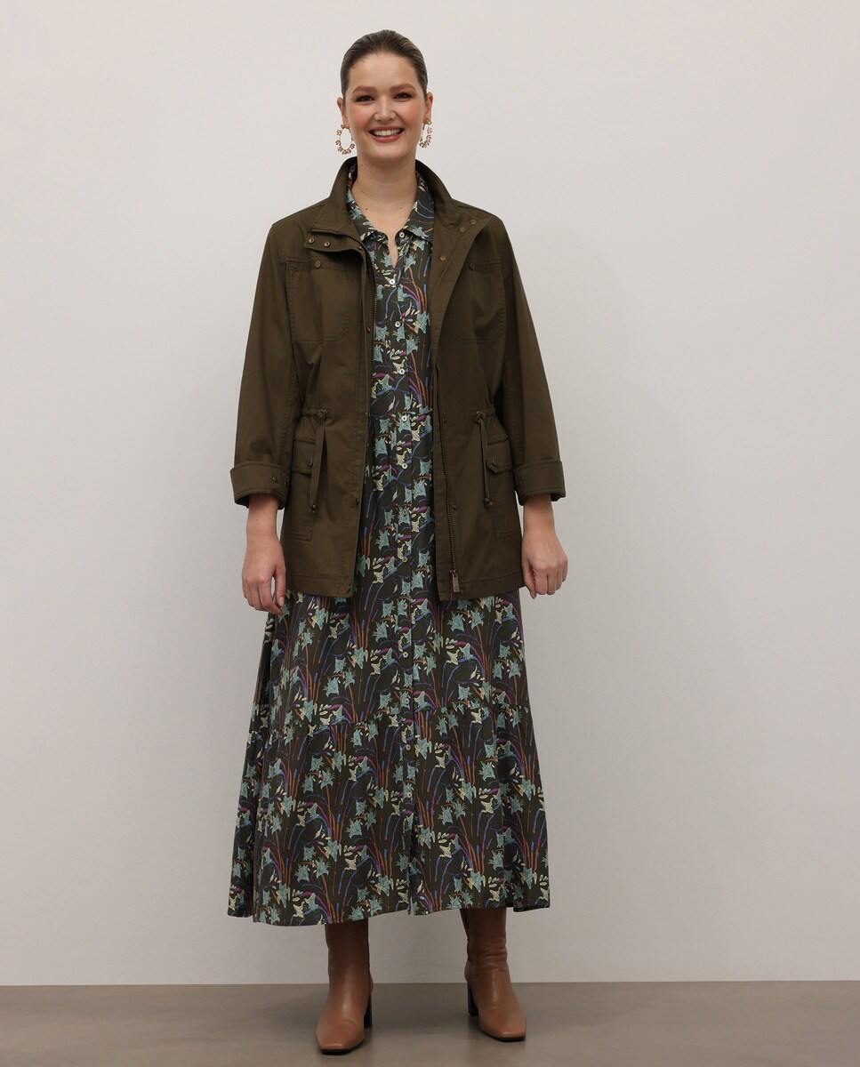 Chaqueta militar de mujer talla grande 100% algodón · Couchel · El Corte  Inglés