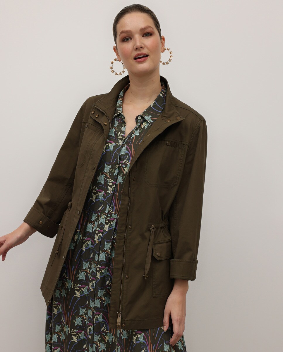 Chaqueta militar de mujer talla grande 100% algodón · Couchel · El Corte  Inglés