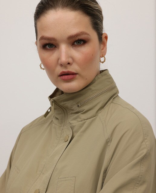Parka larga de mujer talla grande con capucha · Couchel · El Corte Inglés