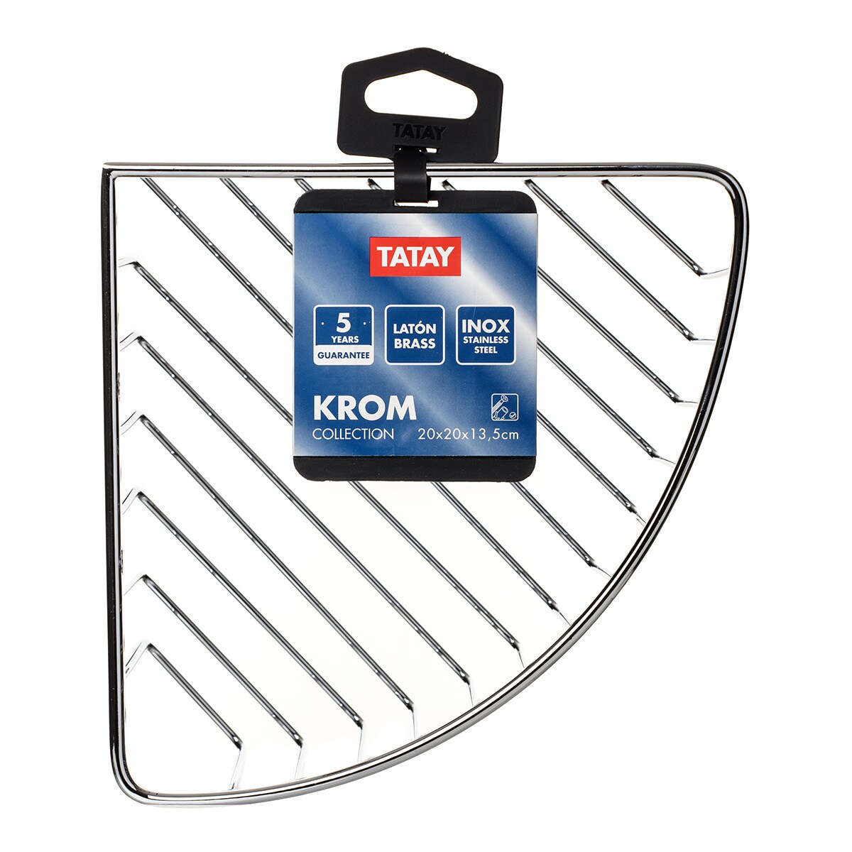 Cesto Inoxidável de Canto Krom Aço inoxidável-3