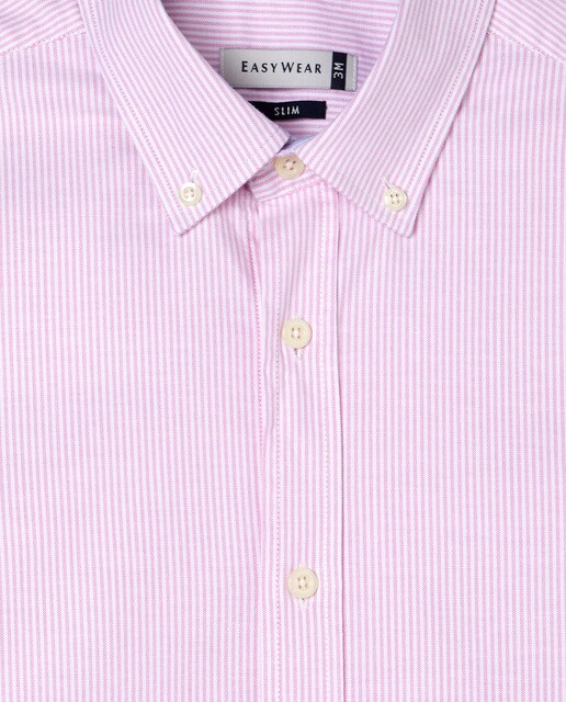 Camisa Oxford de hombre slim de rayas · Easy Wear · El Corte Inglés