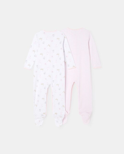 Pack pijamas de bebé niña estampados · Cotton Juice · El Corte Inglés
