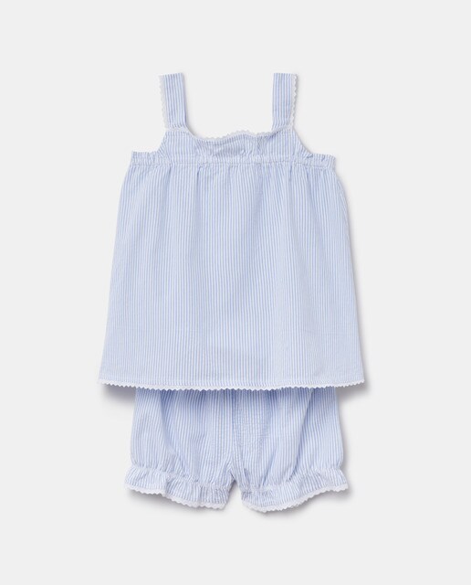 Pijama de bebé niña con rayas · Cotton Juice · El Corte Inglés