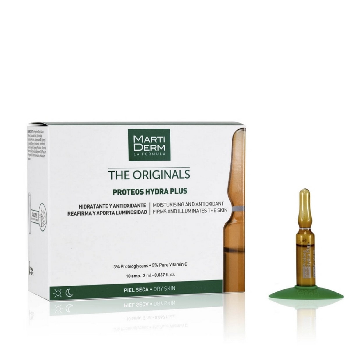 10 Ampolas Proteos Hydra Plus Martiderm 1