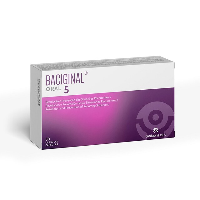Imagem 0 de Suplemento Alimentar Baciginal Oral 5 - 30 Cápsulas