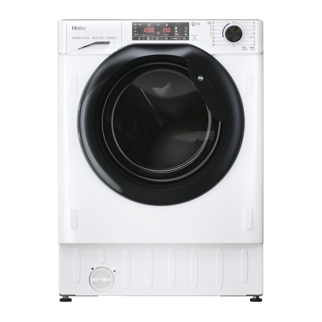 Imagem 0 de Máquina de Lavar Roupa Encastrável Haier HWQ90B416FWB-S Carga Frontal de 9 Kg e 1600 rpm - Branco