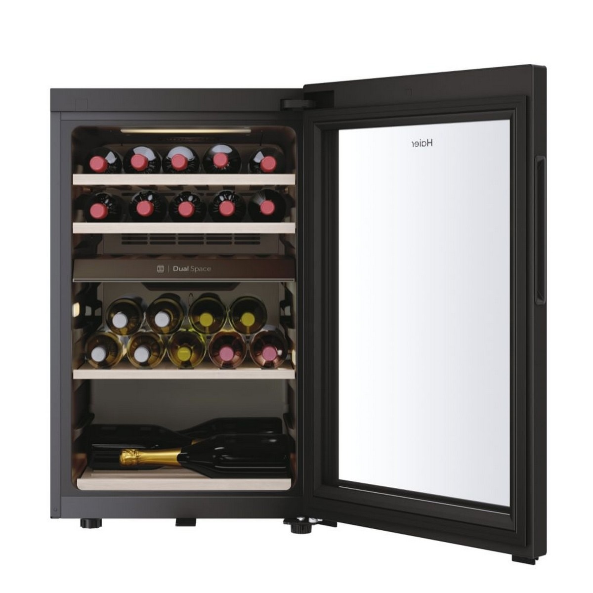 Garrafeira Haier Wine Bank 50 Série 7 HWS42GDAU1 APP hOn com Capacidade para 42 Garrafas Standard - Preto Preto-3