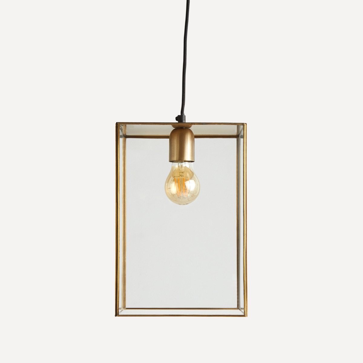 Candeeiro de tecto rectangular Bera Ouro-1