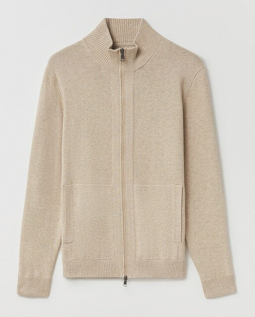Chaqueta de punto de hombre beige · Sfera · El Corte Inglés