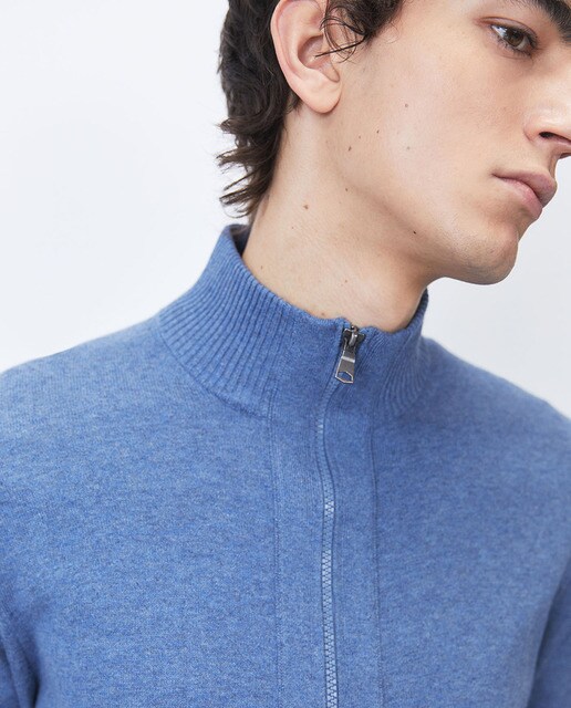 Chaqueta de punto de hombre azul · Sfera · El Corte Inglés