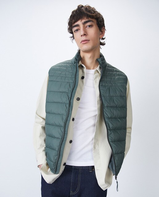 Chaleco ligero de hombre kaki · Sfera · El Corte Inglés