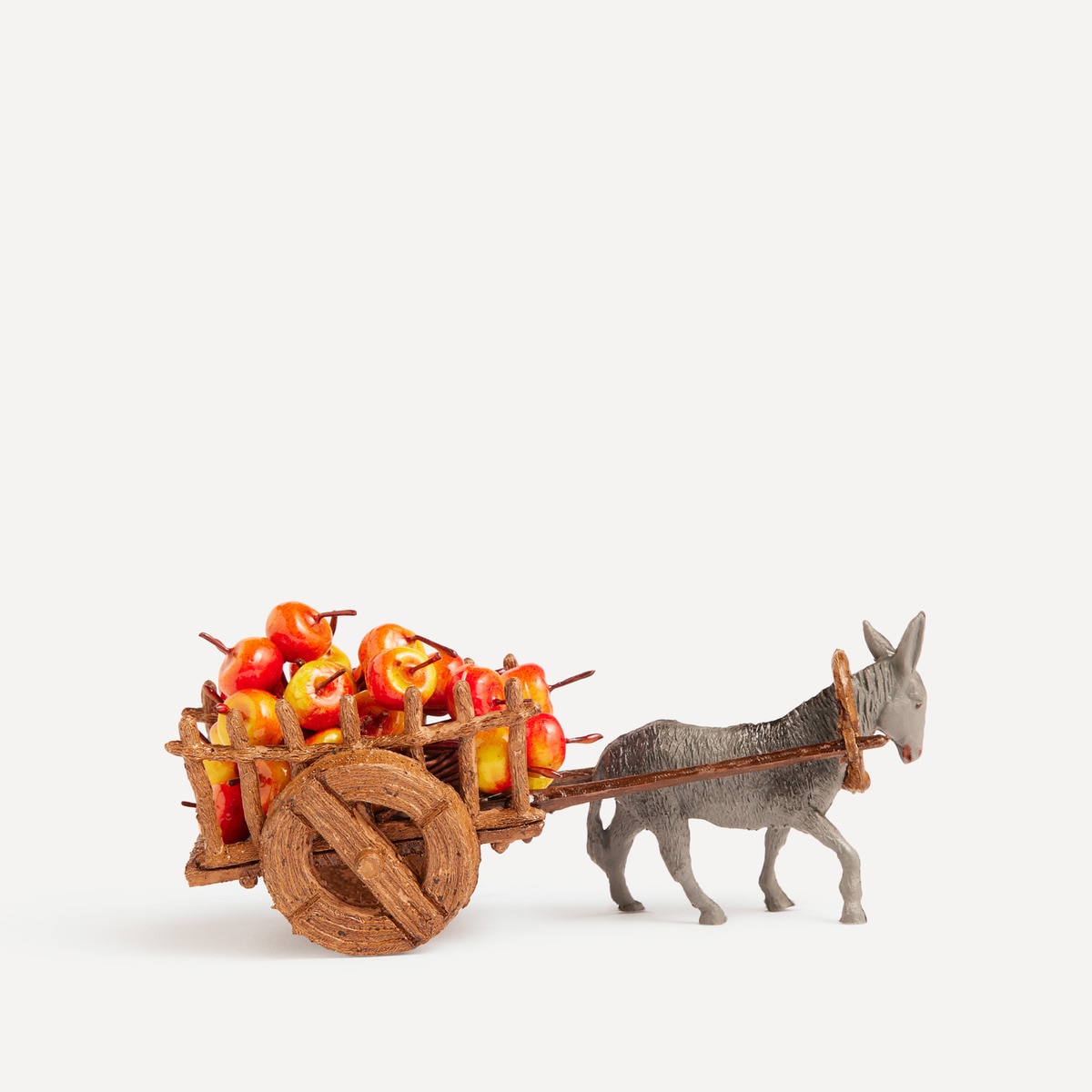 Carroça com Maçãs para o Presépio Multicolor-1