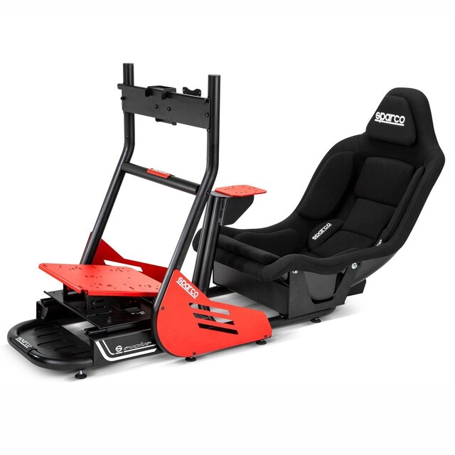 Imagem 0 de Simulador de Cockpit Sparco EVOLVE GP - Preto / Vermelho