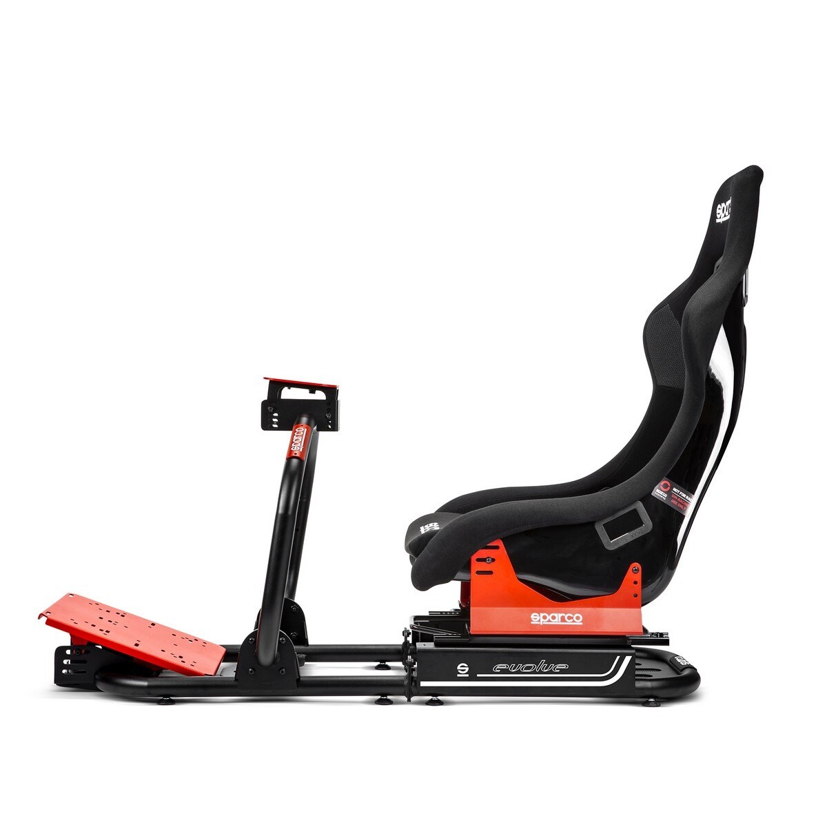 Simulador de Cockpit Sparco EVO QRT - Preto / Vermelho 6