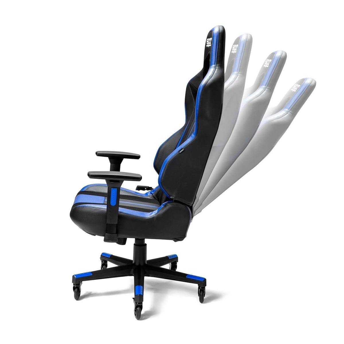 Cadeira Gaming Sparco TROOPER - Preto / Azul Preto / Azul-5