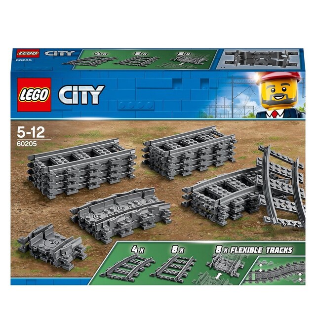 Imagem 0 de Carris e Curvas de comboio Lego City           