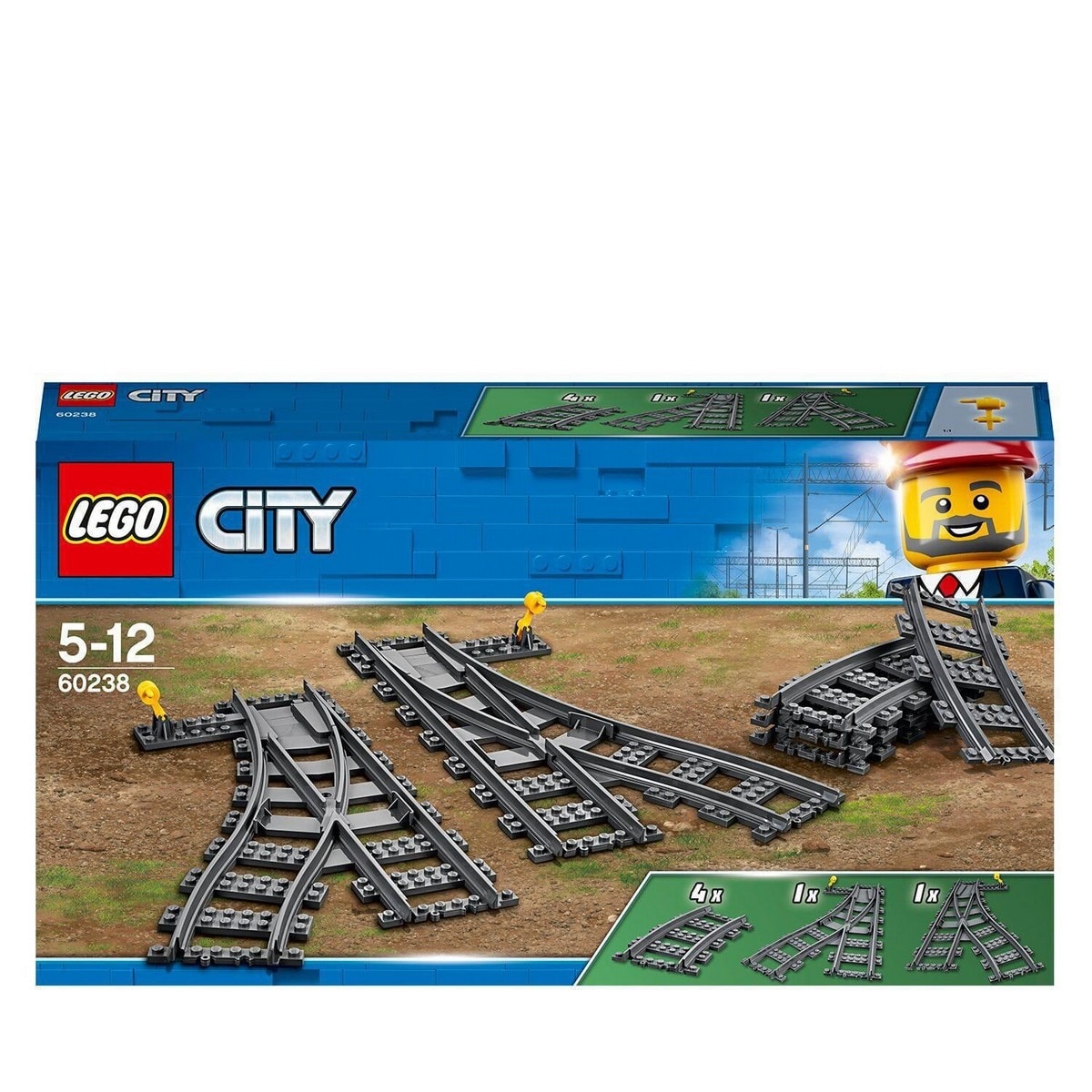 Imagem 0 de Agulhas e curvas de comboio Lego City           