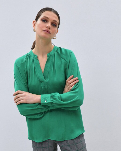 Camisa de mujer lisa manga larga · Fórmula Joven · El Corte Inglés
