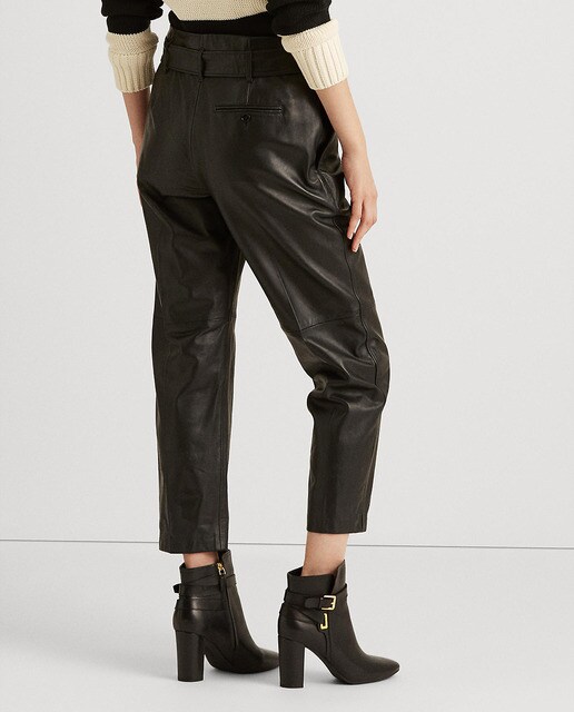 Pantalón de mujer de piel ancho · Lauren Ralph Lauren · El Corte Inglés