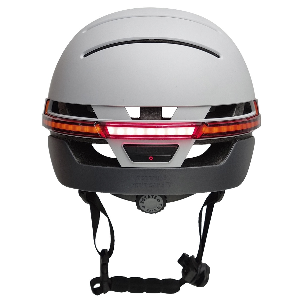 Casco inteligente Livall BH51M Neo, SOS, Luz de freno, Intermitentes, Altavoces, Talla M (54-58 cm) Gris Gris-3