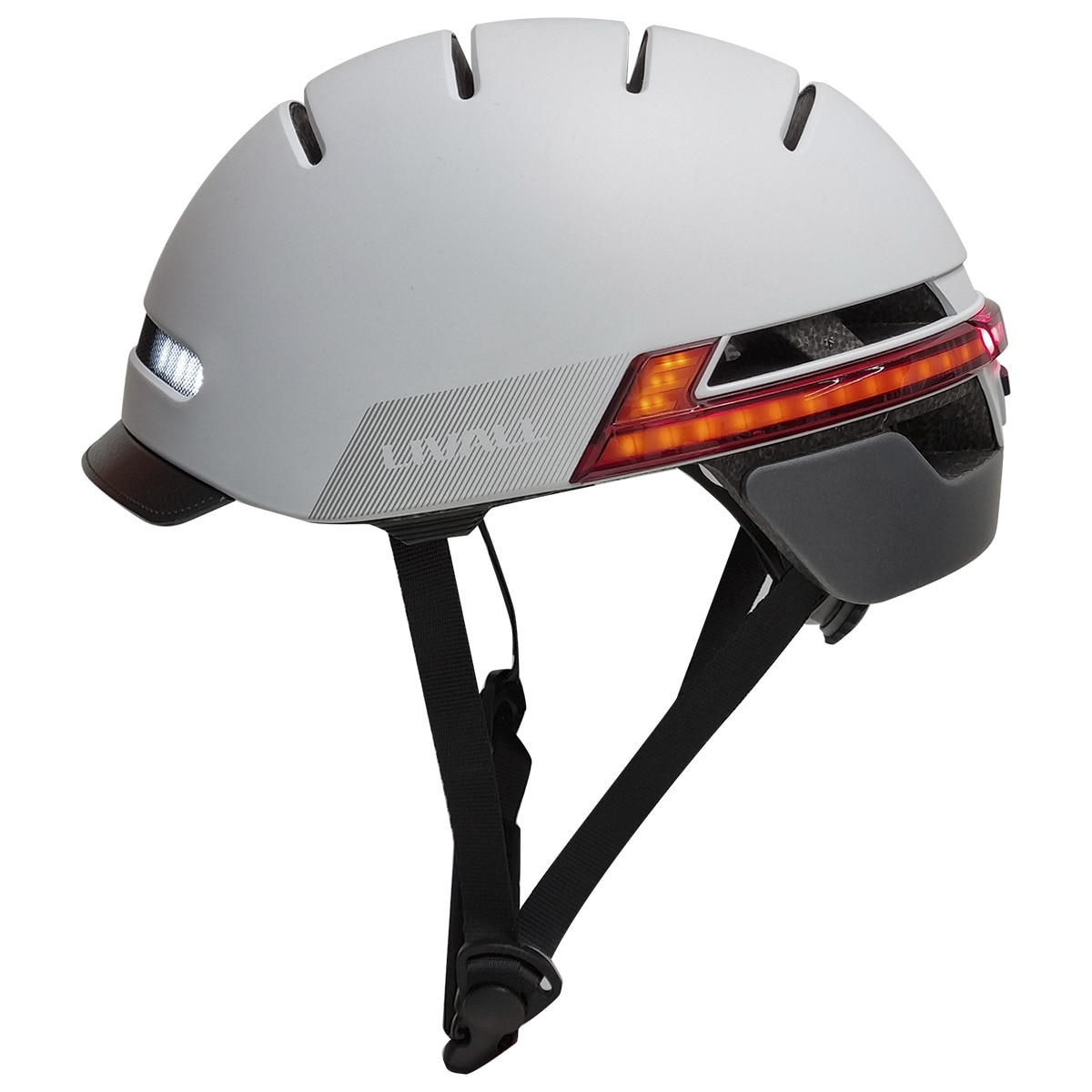 Casco inteligente Livall BH51M Neo, SOS, Luz de freno, Intermitentes, Altavoces, Talla M (54-58 cm) Gris Gris-2
