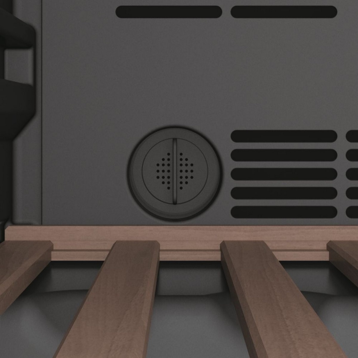 Garrafeira Haier Wine Bank 50 Série 7 HWS77GDAU1 Controle Remoto com Capacidade para 77 Garrafas Standard - Preto e Vidro Preto / Vidro-7