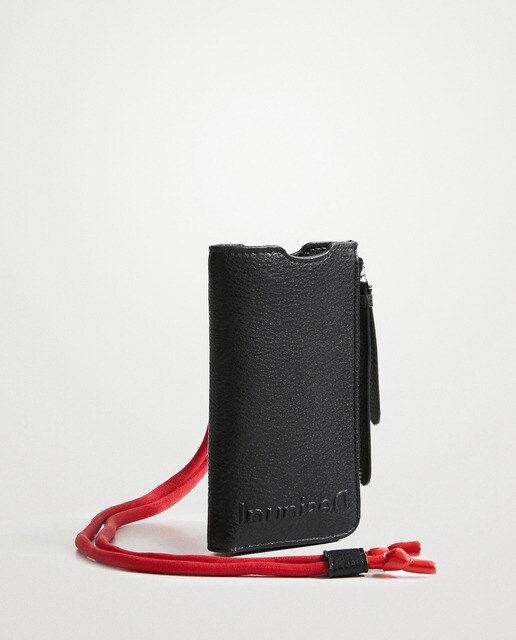 Bolso para móvil Half Logo Rita en negro con cremallera · Desigual · El  Corte Inglés