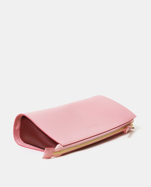 Neceser de piel vacuna en rosa con cremallera · Mint \u0026 Rose · El Corte  Inglés