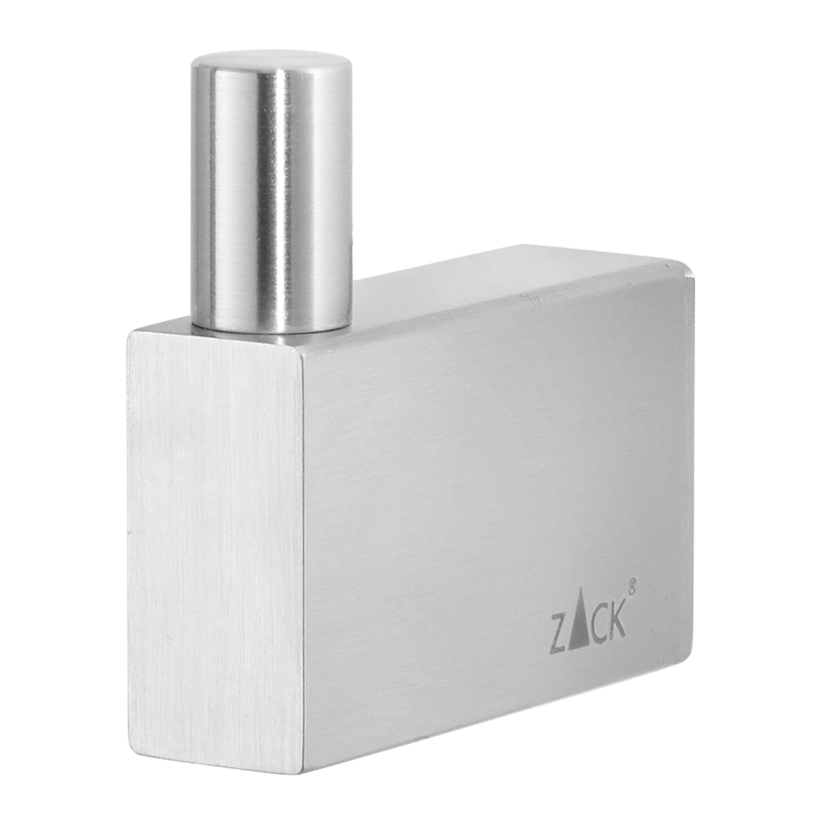 Percha individual de baño Linea Zack Acero mate-1