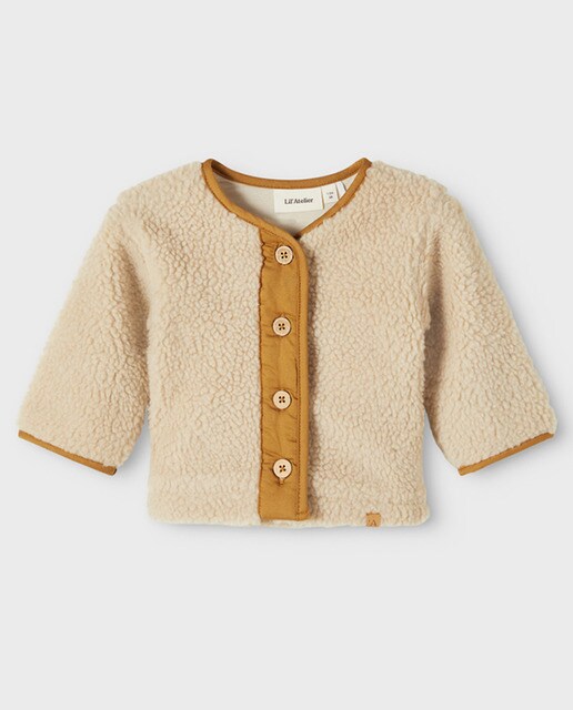 Chaqueta de bebé niño de borreguito en beige · Lil Atelier · El Corte Inglés