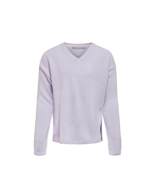 Imagen 0 de Jersey de niña de punto en cuello pico