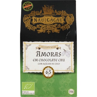 Chocolate Cru Amoras embalagem 70 g - Nau Do Cacau