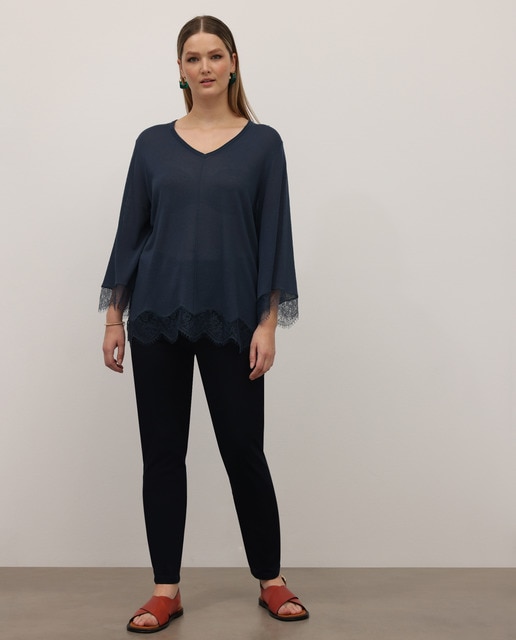 Jersey punto de mujer talla grande encaje · Couchel · El Corte Inglés