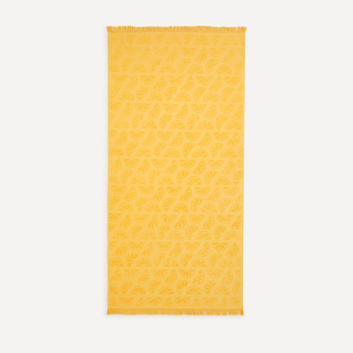 Serviette de plage jacquard Lemon
