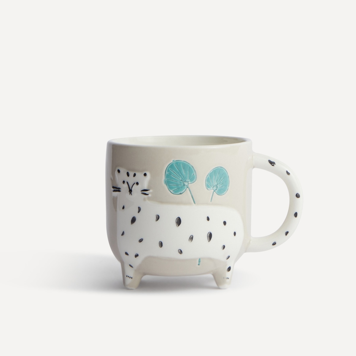 El Corte Inglés - Taza Mug Leopardo Zoo Blanco En Oferta El Corte Inglés - Taza Mug Leopardo Zoo Blanco