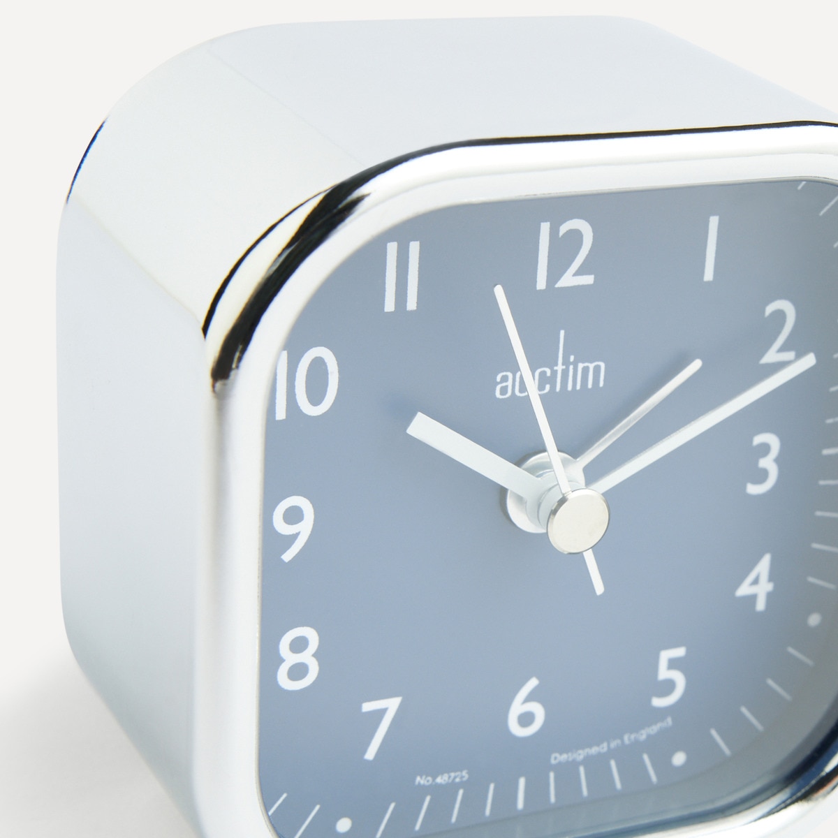 Reloj despertador cuadrado Zac Acctim Plata-3