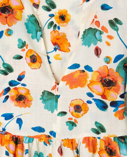 Blusa de mujer con flores y mangas abullonadas · Fórmula Joven · El Corte  Inglés