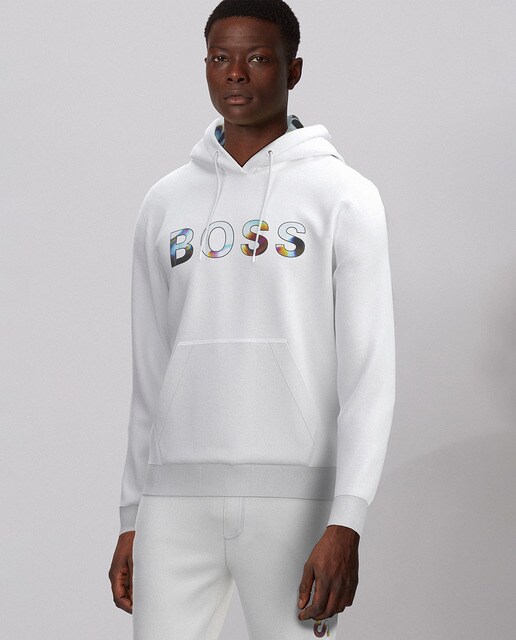 Sudadera de hombre blanca con capucha · Boss · El Corte Inglés