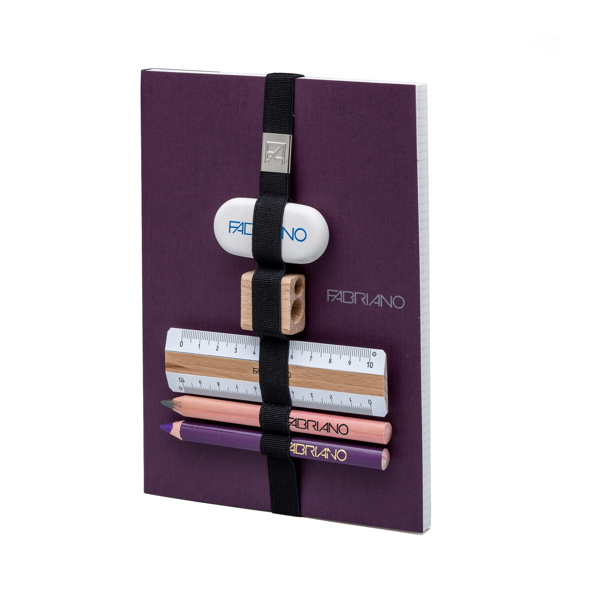 Libreta Multifuncional Banda Elástica y Accesorios Fabriano Boutique Violeta Violeta-1