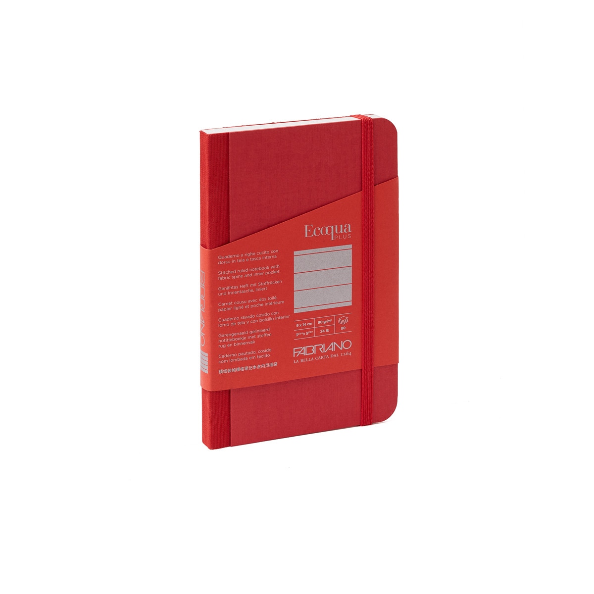 Imagem 0 de Bloco de Linhas Tecido Ecoqua Plus 9 x 14 - Vermelho