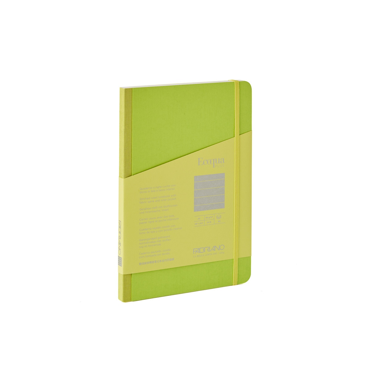 Imagem 0 de Bloco A5 de Linhas Tecido Ecoqua Plus - Verde